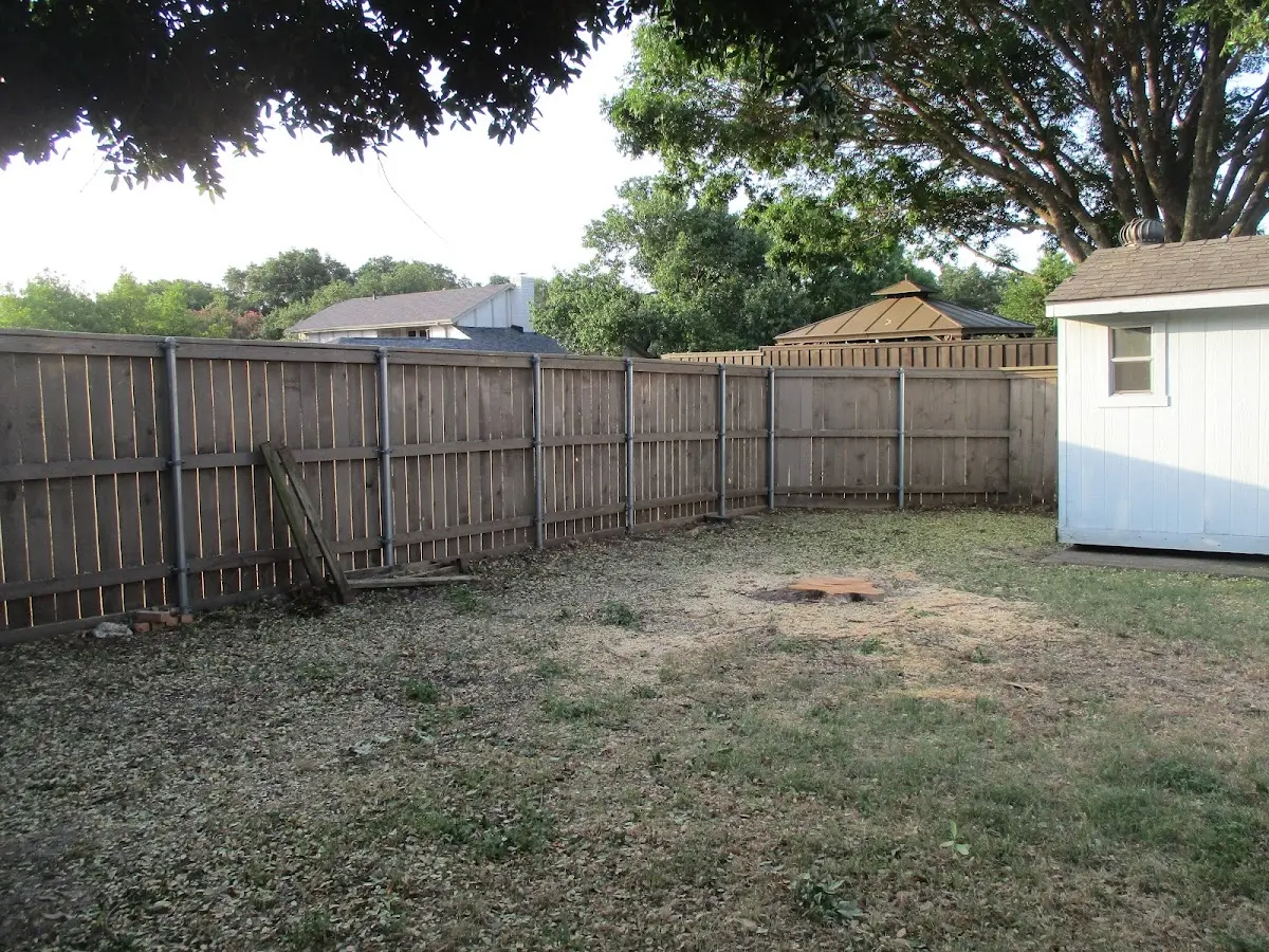 Cleared yard after professional tree removal in Rittman